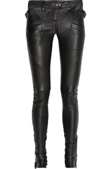 Balmain Stretch-leather Skinny Pants - Lyst