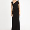 David Meister Matte Jersey Gown in Black - Lyst