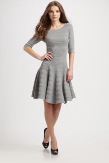 Dior Spiral Knit Dress - Lyst