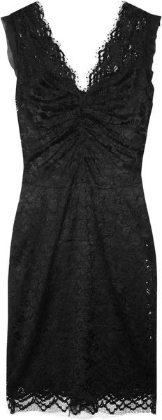  Lace and Silk-chiffon Pencil Dress 