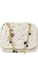 Dolce & Gabbana Mini Miss Charles Raffia Shoulder Bag