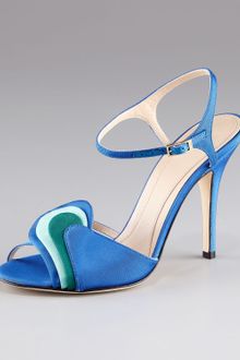 Fendi Grosgrain Swirl Sandal - Lyst