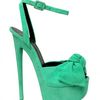 Giuseppe Zanotti 160mm Suede Bow Sandals in Blue (aqua) - Lyst