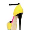 Giuseppe Zanotti 140mm Patent Peep Toe Sandals in Yellow - Lyst