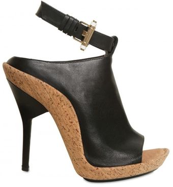 Givenchy 120mm Leather Open Toe Bootie Sandals - Lyst