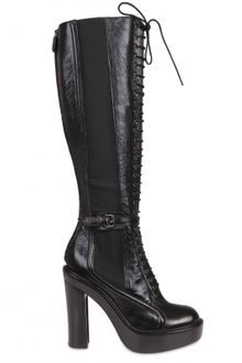 Givenchy 130mm Calfskin Lace Up Boots - Lyst