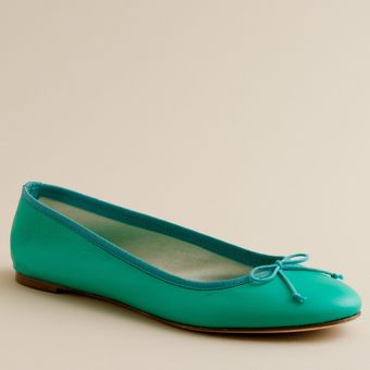 J.Crew Classic Leather Ballet Flats - Lyst
