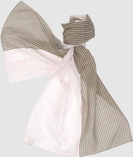 Jil Sander Oblong Scarves in Gray (green) - Lyst