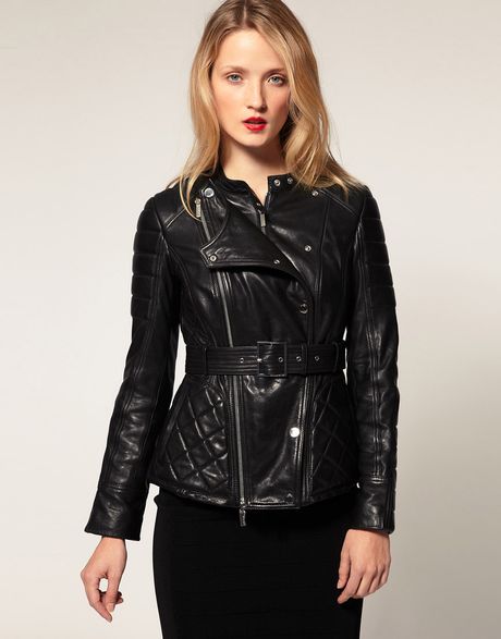 karen millen womens leather jacket