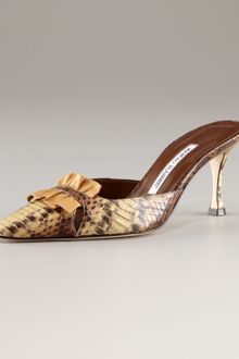 Manolo Blahnik Illeclo Pointed-Toe Multi Snake-Print Pump - Lyst