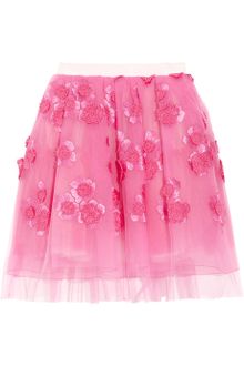 Marc Jacobs Embroidered Tulle Skirt - Lyst