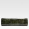 Nancy Gonzalez Razor CrocSkin Clutch in Green (olive) - Lyst