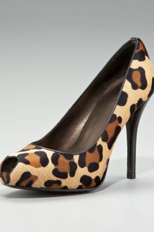 Stuart Weitzman Leopard-Print Calf Hair Pump - Lyst