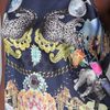 Tibi Collage Tank in Blue (navy) - Lyst