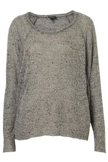 Topshop Speckle Panel Sweat Top - Lyst