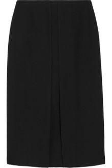 Valentino Pleated Wool-twill Knee-length Skirt - Lyst