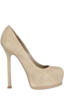 Yves Saint Laurent 140mm Tribtoo Suede Pumps - Lyst