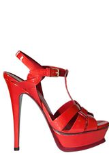 Yves Saint Laurent 140mm Tribute Patent Sandals