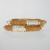 Chamak By Priya Kakkar TwoTone Pave Crystal Bangle Set in Gold (null) - Lyst