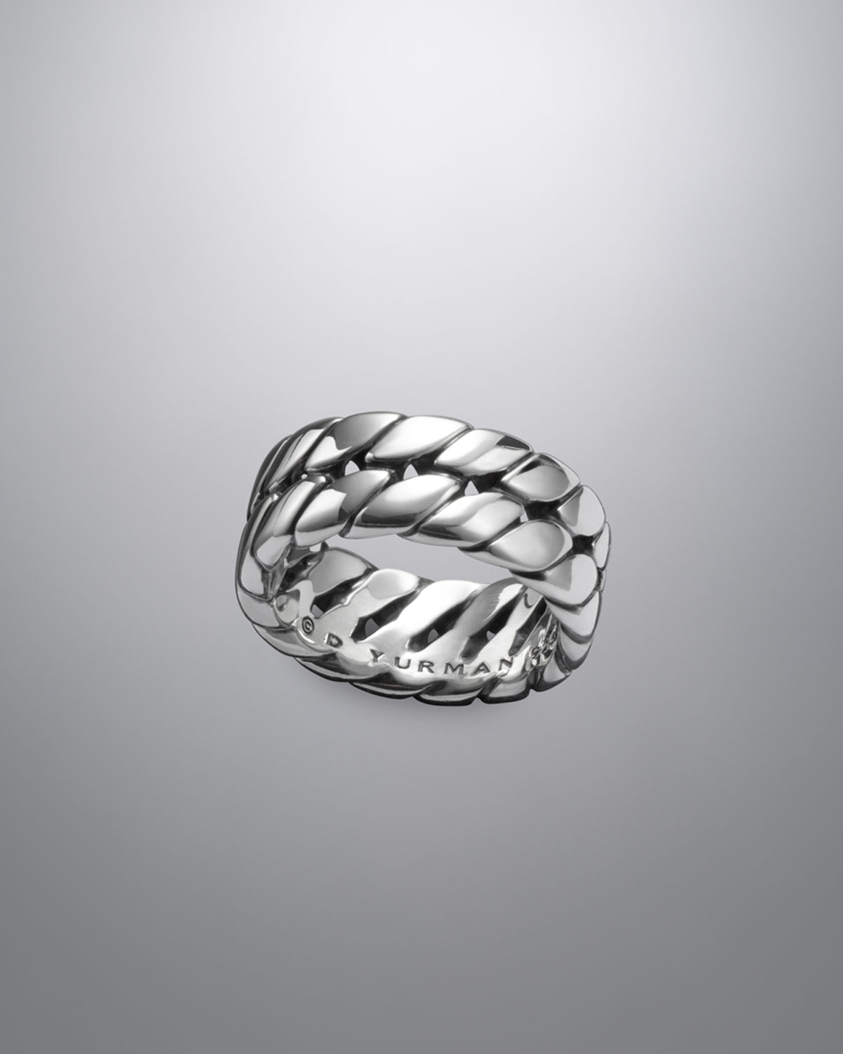 david-yurman-curb-chain-band-ring-in-silver-for-men-11-lyst