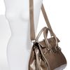 Jimmy Choo Rosalie Patent Leather Satchel in Khaki (light khaki) - Lyst