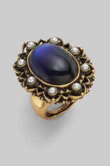 Oscar de la Renta Oval Cabochon Filigree Ring - Lyst