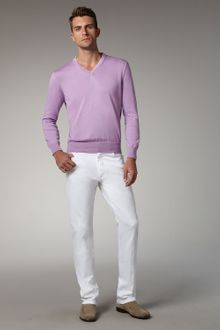 Ermenegildo Zegna Slim White Jeans - Lyst