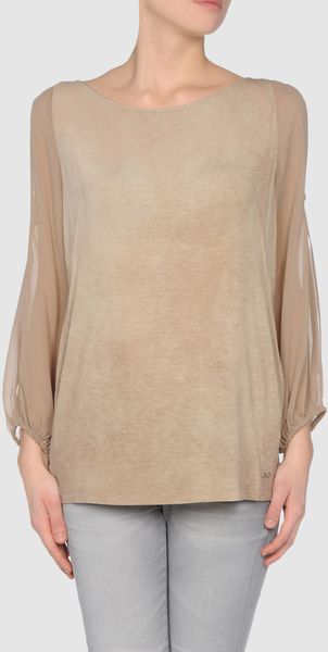 C'n'c' Costume National Long Sleeve Tshirt in Beige (brown) - Lyst