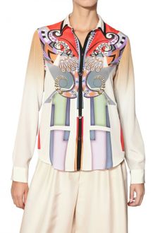 Etro Printed Crepe De Chine Shirt - Lyst