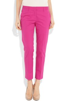 Miu Miu Stretch-Cotton Cropped Pants - Lyst