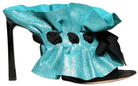 Viktor & Rolf 105mm Lasered Nappa Sandals in Blue - Lyst