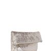 Anya Hindmarch Metallic Woven Silver Huxley Clutch in Silver - Lyst