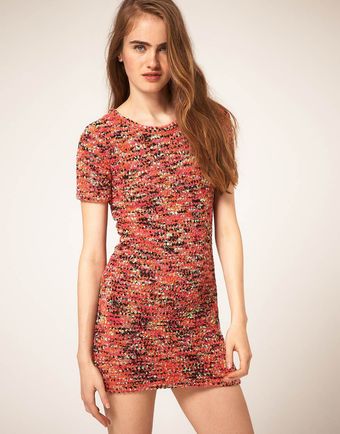  Asos Boucle Knit Shift Dress 