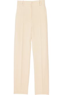 Chloé Straight-leg Crepe Cropped Pants - Lyst