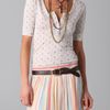 Torn By Ronny Kobo Gracie Henley Tee in White (ivory) - Lyst