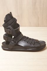 Ann Demeulemeester Mens Vitello Olio Sandals