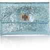 Anya Hindmarch Valorie Glitterfinish Leather Clutch in Blue - Lyst
