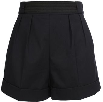 Balenciaga Tailored Cotton Shorts With Garbardine Belt - Lyst