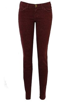 Current/Elliott Current/elliott The Ankle Skinny in Fig Leopard - Lyst