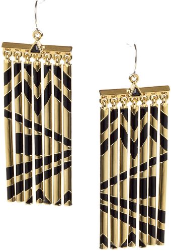 House Of Harlow House Of Harlow Metal Fringe Earrings - Lyst