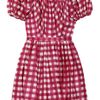 Miu Miu Printed Silktaffeta Dress in Pink (fuchsia) - Lyst