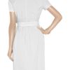 Narciso Rodriguez Stretch Cottonblend Wrap Dress in White - Lyst