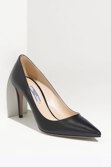 Prada Pointy Toe Pump - Lyst