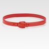 Prada Skinny Madras Leather Belt in Red (nero) - Lyst