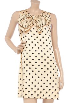 Sonia By Sonia Rykiel Polkadot Cotton and Silkblend Dress - Lyst