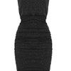 Alice + Olivia Mid Length Ruched Dress in Black (gold) - Lyst