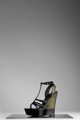Burberry Raffia Wedge Platform Sandal