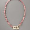 Fendi Lock & Key Necklace, Pink in Pink - Lyst