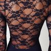 Free People Ginger Long Sleeve Lace Back Tunic in Blue (navy) - Lyst