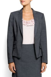 Mango Slim-Fit Suit Jacket - Lyst